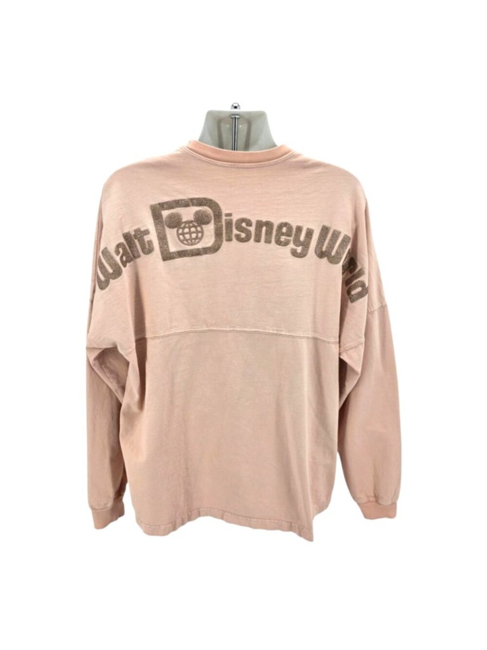 Disney Spirit Jersey Adult XL Shirt Disneyworld Pink Rose Gold Puffy Print - Picture 4 of 10